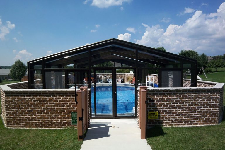 DynaDome Custom Residential Retractable Enclosure – Pool - Schnecksville, PA