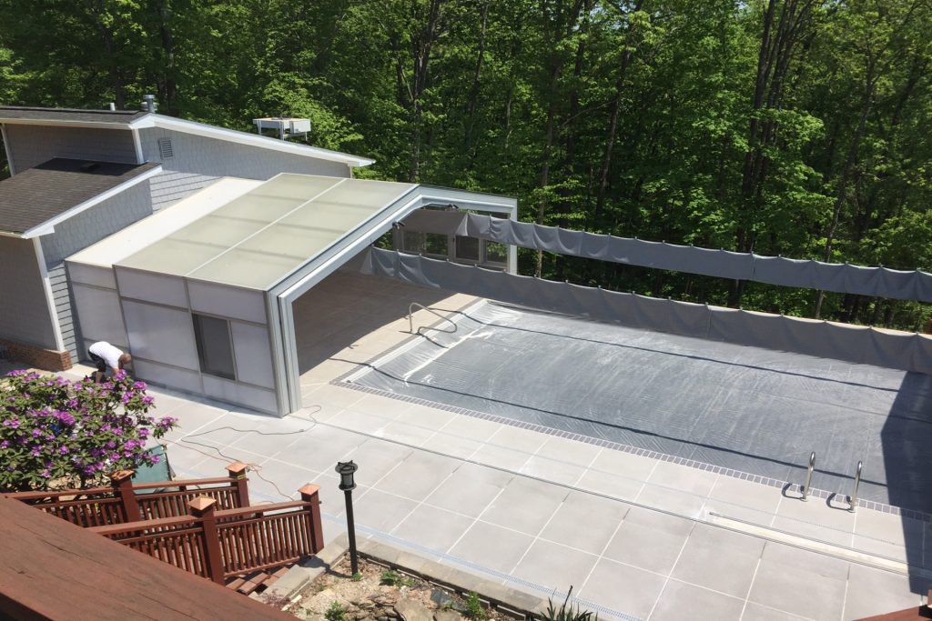 DynaDome Custom Residential Retractable Enclosure – Pool - Huntington, WV