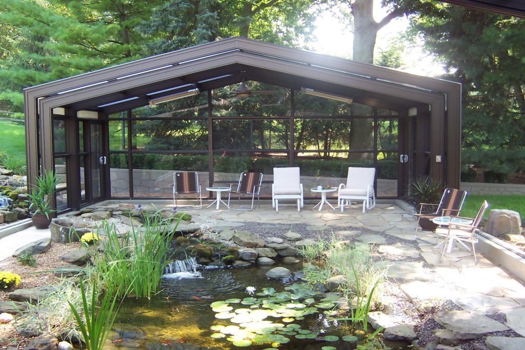 DynaDome Custom Residential Retractable Enclosure – Garden Area - Indianapolis, IN