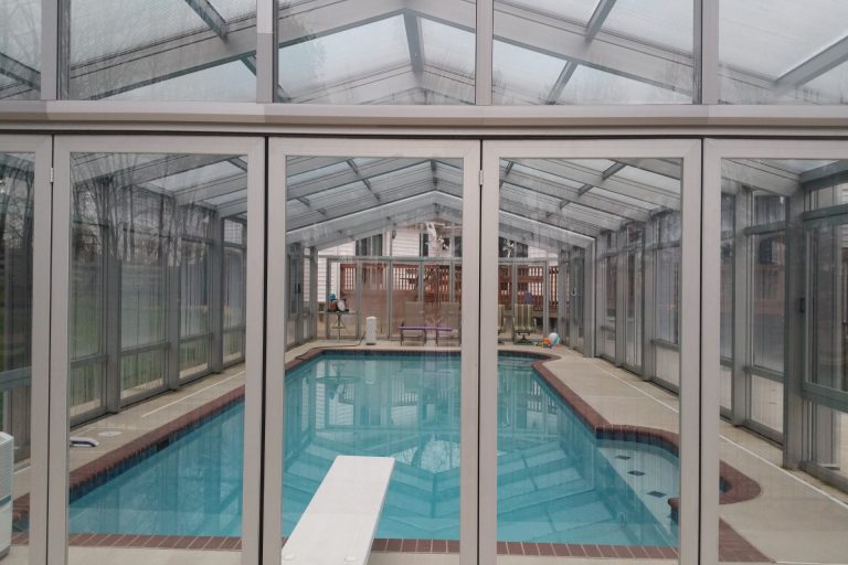 DynaDome Custom Residential Retractable Enclosure – Pool - Mt Airy, MD