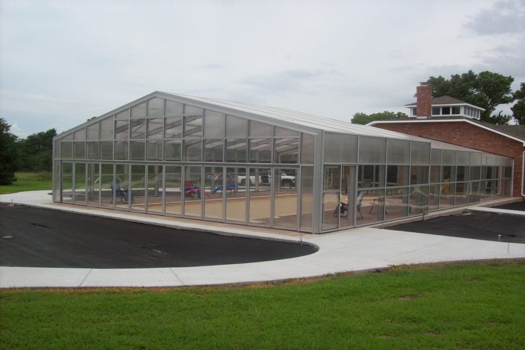 DynaDome Custom Residential Retractable Enclosure – Pool - Conway Springs, KS