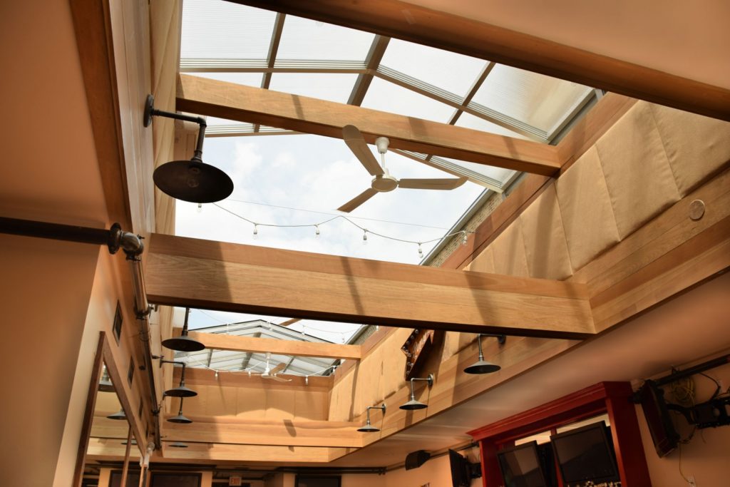 DynaDome Custom Commercial Retractable Enclosure - Bar patio - The Pony Chicago, Chicago, IL