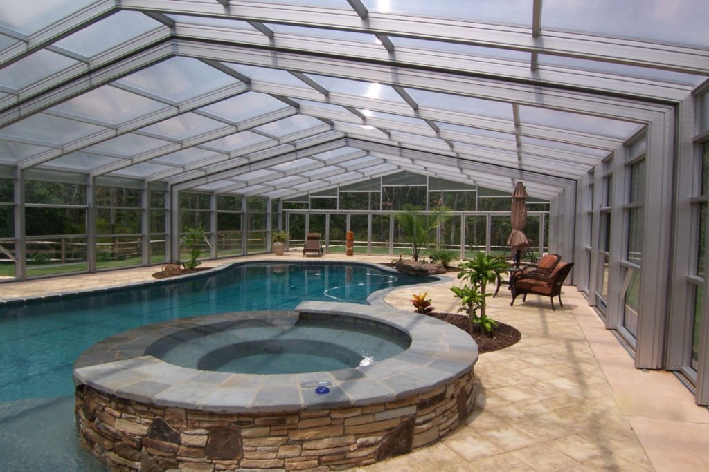 DynaDome Custom Residential Retractable Enclosure – Pool - Southampton, NJ