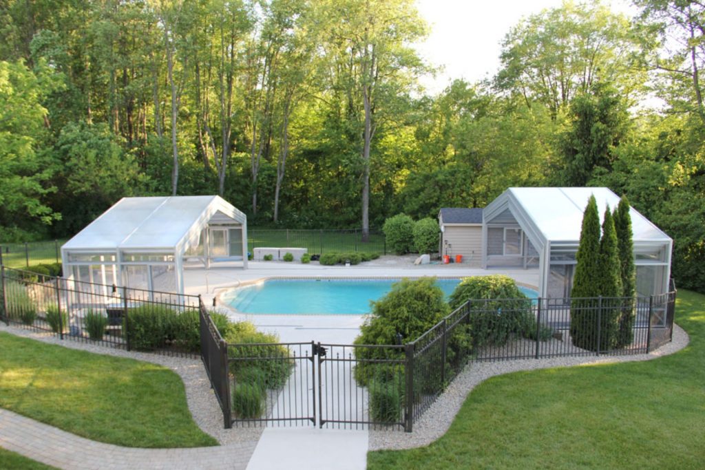 DynaDome Custom Residential Retractable Enclosure – Pool - Josef S., Valparaiso, IN