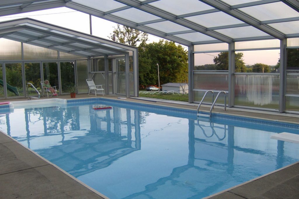 DynaDome Custom Residential Retractable Enclosure – Pool - Glasgow, KY