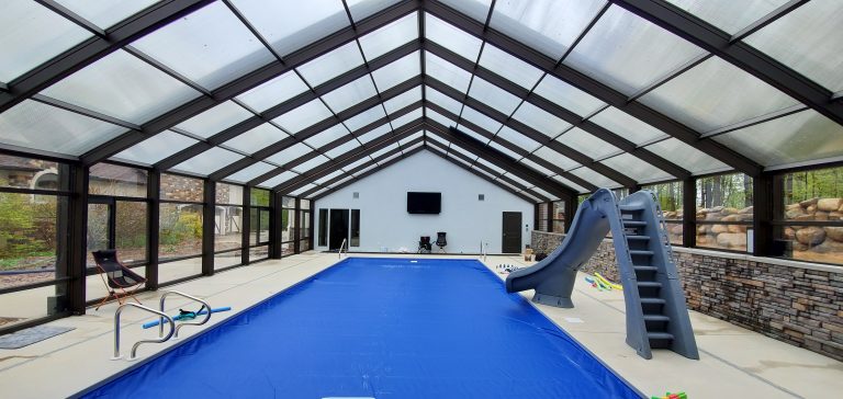 DynaDome Custom Residential Retractable Enclosure - Pool