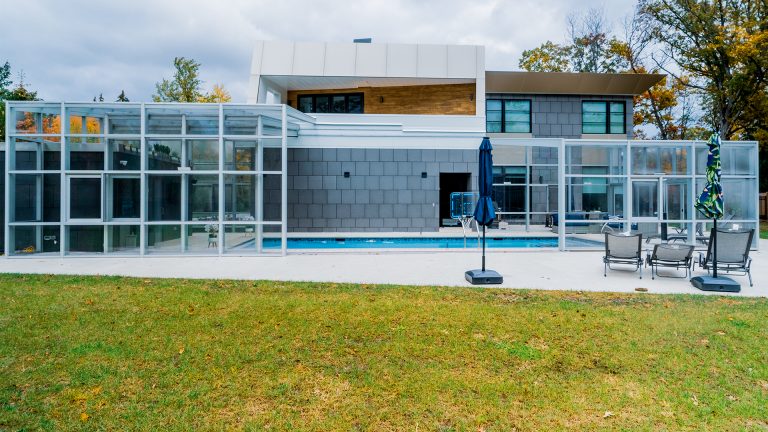 DynaDome Custom Residential Retractable Enclosure – Pool - Northbrook, IL