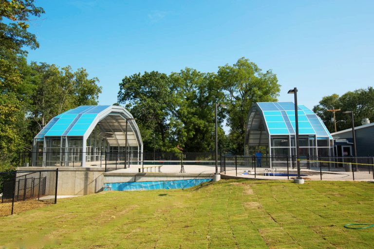 DynaDome Custom Non-Profit Retractable Enclosure - Pool - JCC Asheville, Asheville, NC