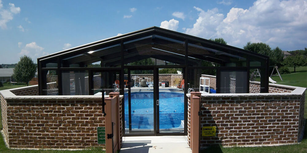 DynaDome Custom Residential Retractable Enclosure – Pool - Schnecksville, PA