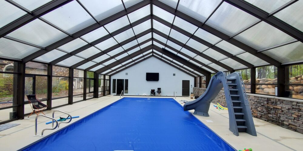 DynaDome Custom Residential Retractable Enclosure - Pool