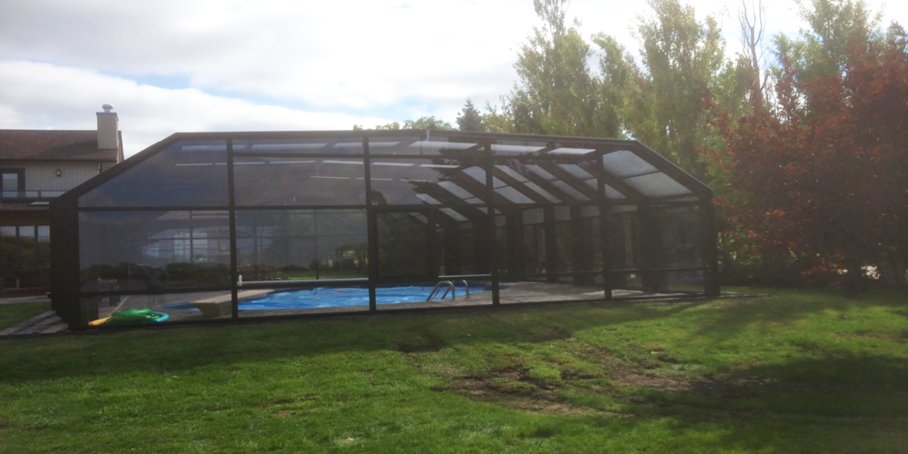 DynaDome Custom Residential Retractable Enclosure - Pool